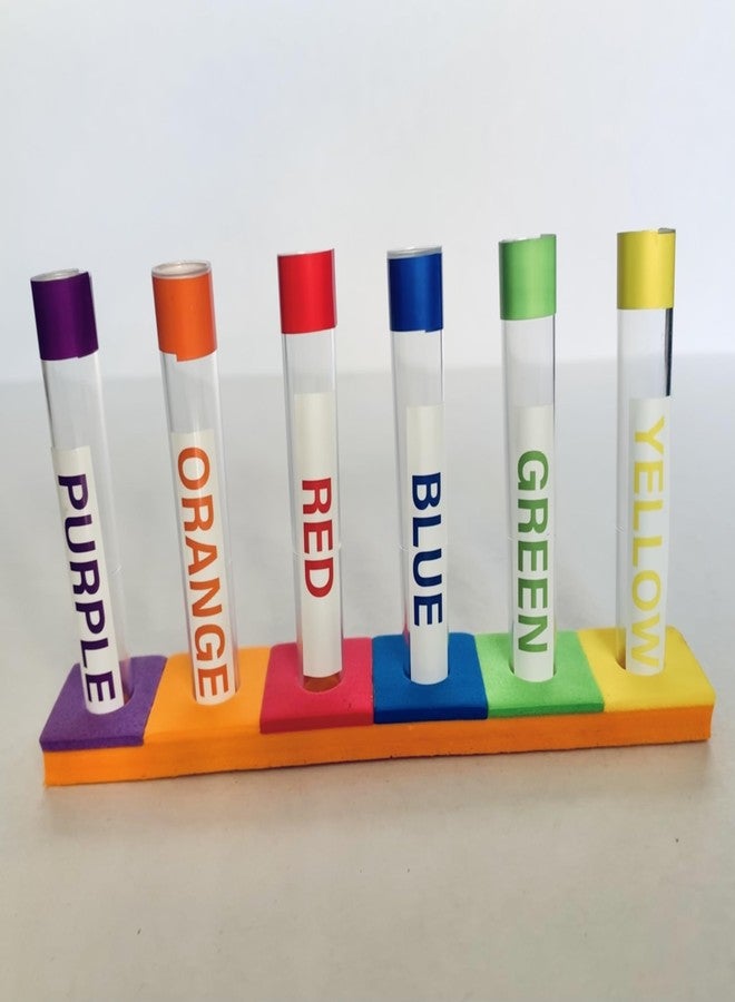 Boredom Busters Kids Educational Test Tube Experiment Set, Rainbow Colors, DIY Science Activity Kit, Ages 1.5+, Boredom Busters Busy Bags - Image 2